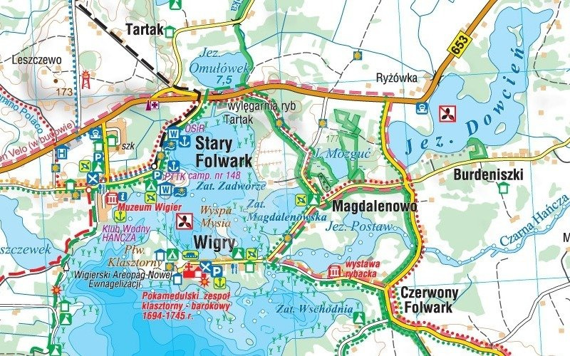 Mapa Turystyczna Wigierski Park Narodowy CS6763 HobbyHouse Pl