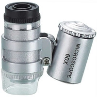 Lupa jubilerska x60 podświetlenie UV 9882