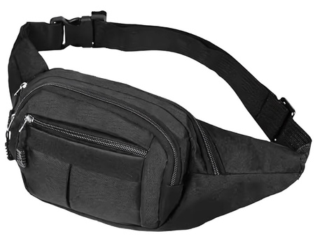 Saszetka nerka 4 kieszenie czarna VG7517