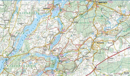 Mapa laminowana Kaszuby Środkowe 1:55 000 Compass