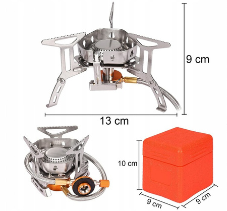 Kuchenka turystyczna gazowa 2-systemowa Pyron Duo BS8114