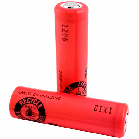 Akumulator 14500 740mAh 3.7V Li-Ion Sanyo UR14500AC