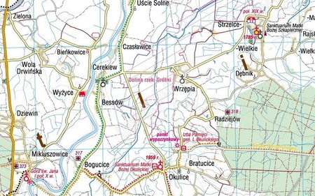 Mapa turystyczna Małopolska Północna Compass CS6818