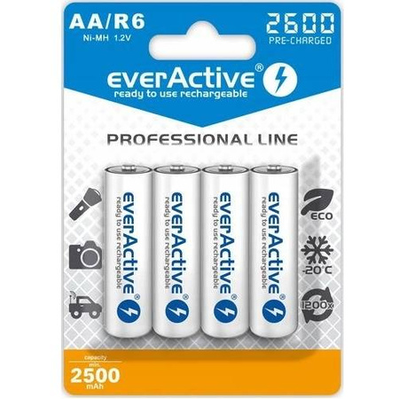 Akumulatorki AA everActive 2600mAh Professional Line 4szt.