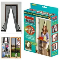 Moskitiera do drzwi 100x210cm czarna Magic Mesh MY6188