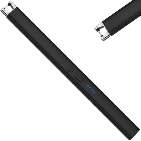 Zapalarka plazmowa długa USB czarna AT5672