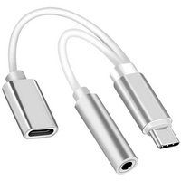 Adapter USB-C audio do słuchawek głośnika miniJack AT7264