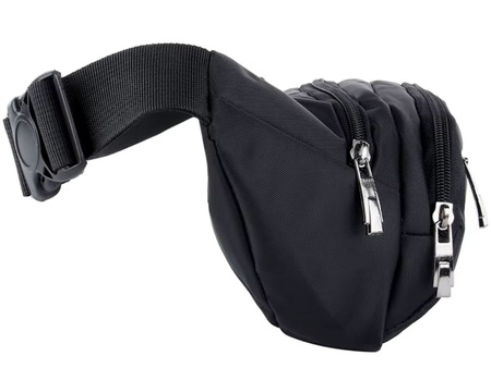 Saszetka nerka 4 kieszenie czarna VG7517