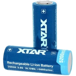 Akumulator 26650 z zabezpieczeniem 5200mAh Xtar XR2665052