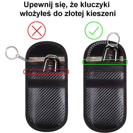 Etui pokrowiec RFID na kluczyk kartę PB7990