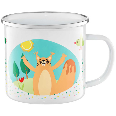 Kubek emaliowany dla dzieci szop wiewiórka DJ7640