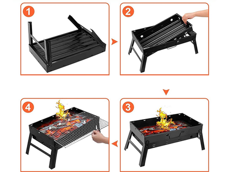 Grill turystyczny mini walizka stołowy DS-30