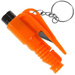 Brelok ratunkowy wybijak do szyb wycinacz pasów pomarańczowy AT7798