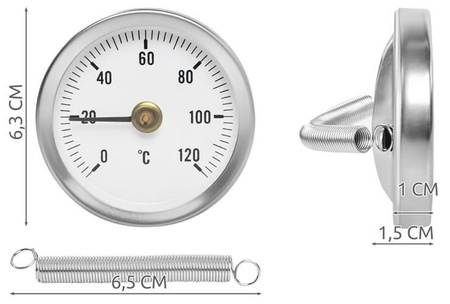 Termometr na rurę tarczowy IT3202