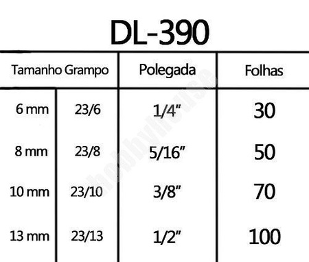 Zszywacz biurowy 100 kartek DL-390