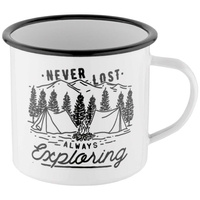 Kubek emaliowany Never Lost Always Exploring 700ml DE3973