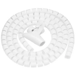 Organizer opaska do kabli biały 2m AT7231