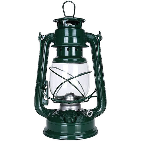 Lampa naftowa zielona 24cm PT2960