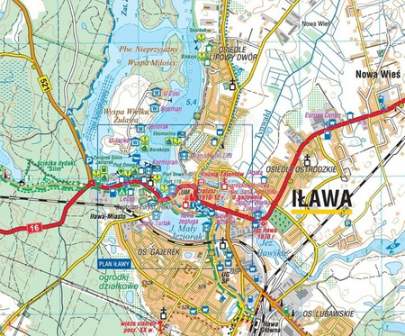 Mapa laminowana Mazury Zachodnie Compass CS6794