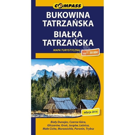 Mapa turystyczna Bukowina Tatrzańska Białka Tatrzańska Compass CS6838