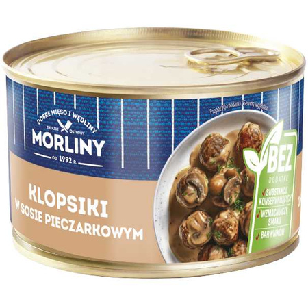 Klopsiki w sosie pieczarkowym Morliny 400g 02.2026