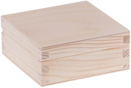 Pudełko drewniane 12x12x5cm BU5420