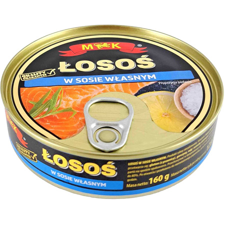 Łosoś w sosie własnym MK 160g 09.2027
