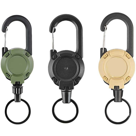 Karabińczyk linka zwijana skipass taktyczny VG7486