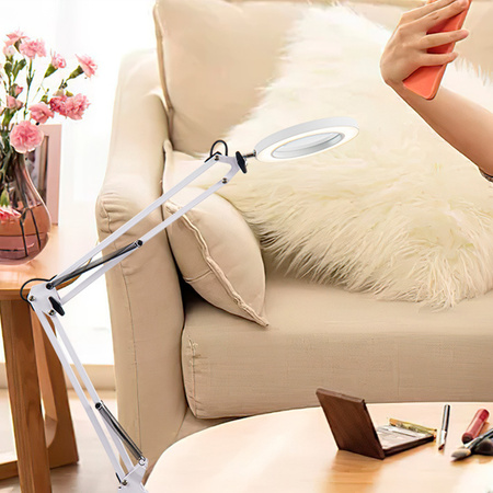 Lupa biurkowa z lampą na statywie RF6653