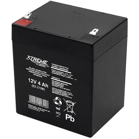 Akumulator żelowy 12V 4Ah Xtreme 82-210