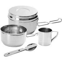 Menażka turystyczna z kubkiem i sztućcami ON2721