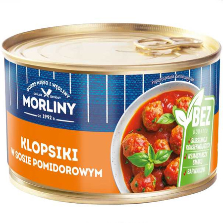 Klopsiki w sosie pomidorowym Morliny 400g 02.2026