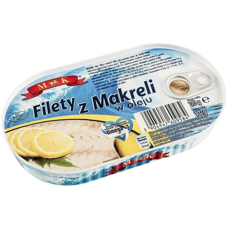 Filety z makreli w oleju MK 170g 10.2024