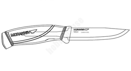 Nóż Mora Companion Heavy Duty węglowy oliwkowy 12494