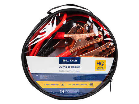 Kable rozruchowe do auta 600A 4m Blow 52-402