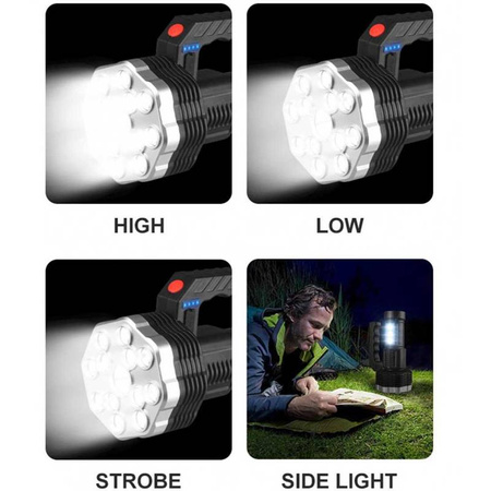 Latarka szperacz 13LED + 3COB HT7951