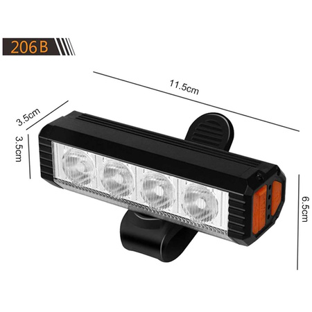 Lampka rowerowa policyjna powerbank FY-206B