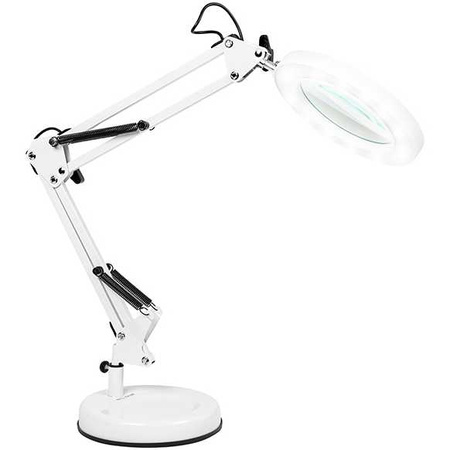 Lupa biurkowa lampa biała Blow LB-23