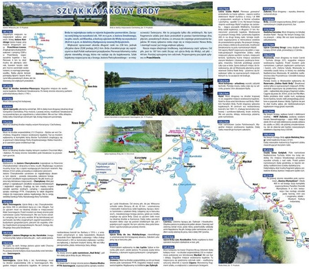 Mapa turystyczna Bory Tucholskie Szlak Brdy 1:75 000 Compass