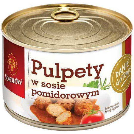 Pulpety w sosie pomidorowym Sokołów 400g 12.2024