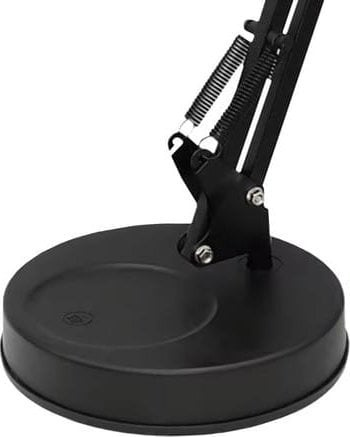 Lampka biurkowa kreślarska stawiana przykręcana czarna IT6635