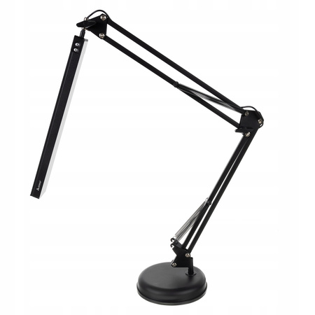 Lampka biurkowa kreślarska stawiana przykręcana czarna IT6635