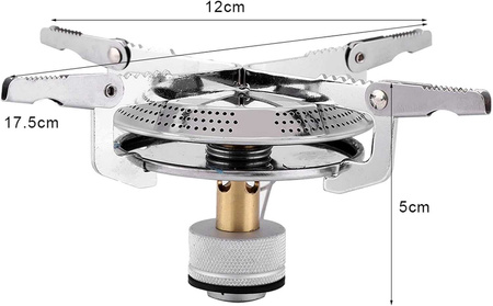 Palnik gazowy turystyczny szeroki AS7298