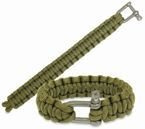 Bransoletka Paracord z szaklą olive 2.3cm MFH 28183B