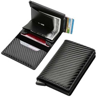 Portfel etui RFID Shield na karty antykradzieżowy carbon VG7779