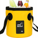 Wiadro składane turystyczne 12l żółte OT7851