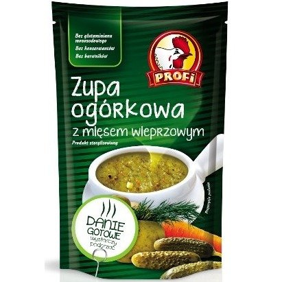 Zupa ogórkowa z mięsem wieprzowym Profi 450g 06.2025