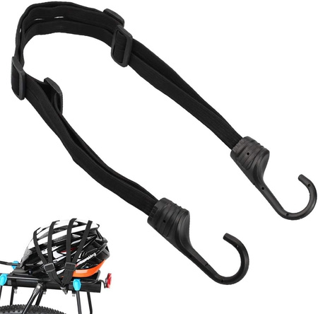Guma do bagażnika na rower motocykl 45-80cm czarna ET5917