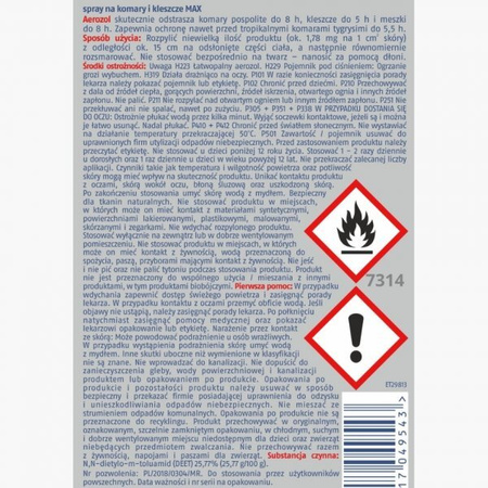 Spray na komary i kleszcze Bros Max 90ml 04.2026
