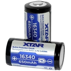 Akumulator z zabezpieczeniem 16340 650mAh Xtar XR1634065